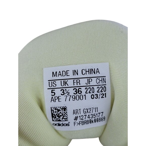 Adidas ZX 2K Boost Womens Sneakers Size 5 White & Light Yellow - Picture 6 of 6